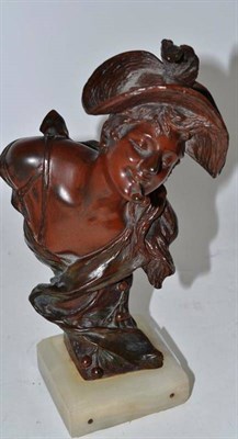 Lot 409 - A late 19th century Belgian bust of a cherry picker