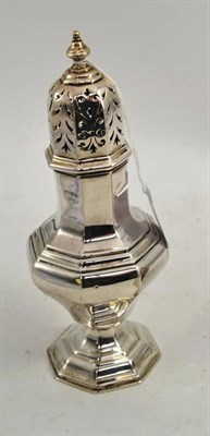 Lot 448 - Silver sugar caster, Chester