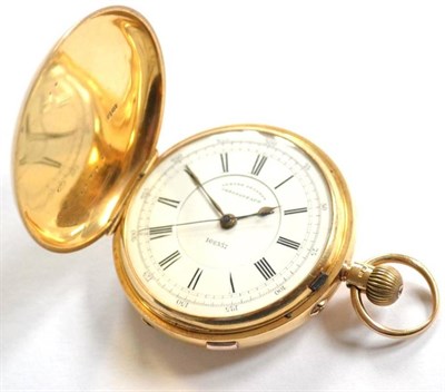 Lot 223 - An 18ct Gold Full Hunter Keyless Pocket Watch, retailed by J Harvis & Sons, London &...