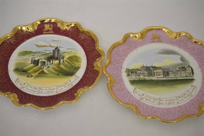 Lot 473 - A pair of Coalport cabinet plates after Rockingham