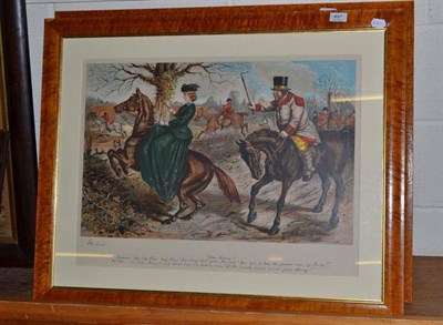 Lot 497 - Three framed pictures after John Leech