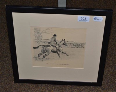 Lot 503 - Framed Snaffles print 'Two minds but with a single thought', bearing Berkeley Studio label