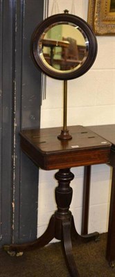 Lot 536 - Mahogany shaving stand