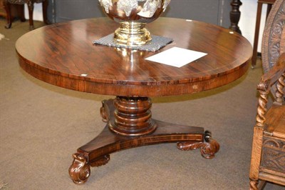 Lot 589 - Rosewood breakfast table