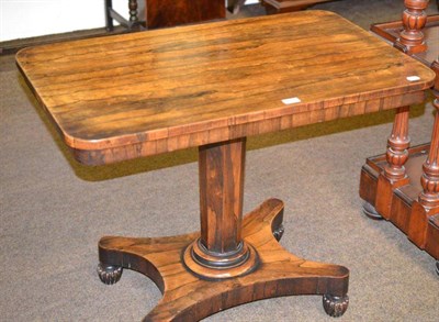 Lot 591 - Early 19th century rosewood table with rectangular top