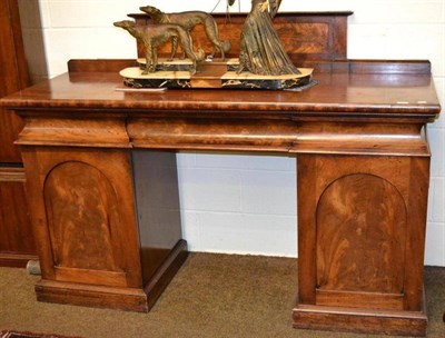 Lot 649 - A Victorian mahogany pedestal sideboard