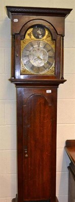 Lot 650 - An 18th century oak longcase clock, James Green Richmond 1776, with brass arched dial and...