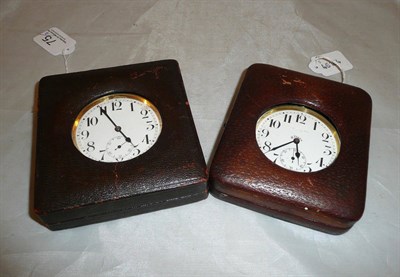 Lot 75 - Two Goliath pocket watches in easel back cases