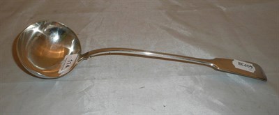 Lot 114 - A Victorian silver ladle, London