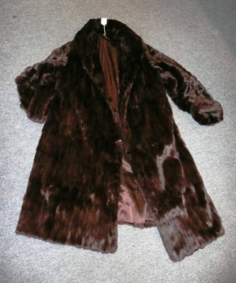 Lot 133 - A full length fur coat