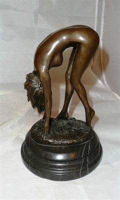 Lot 189 - Modern bronze of a nude