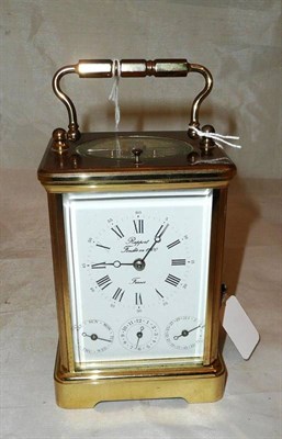 Lot 198 - A brass carriage clock, movement stamped L'Epee