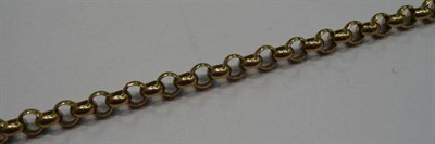 Lot 255 - A 9ct gold watch chain