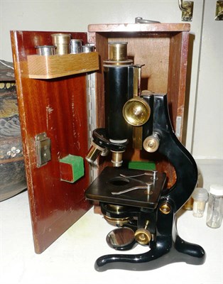 Lot 269 - Cased microscope