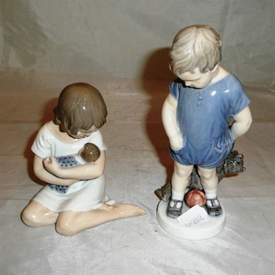 Lot 319 - Two Copenhagen figures