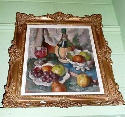 Lot 417 - E A Hickling 'Still Life', oil on canvas