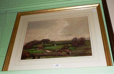 Lot 420 - Near Redmire, Wensleydale' by Fred Lawson, signed and dated 1915, inscribed verso