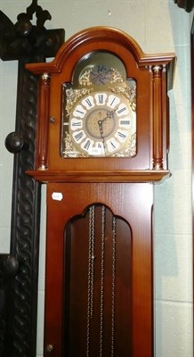 Lot 446 - Reproduction grandmother clock