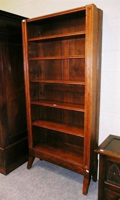 Lot 454 - An oak open bookcase