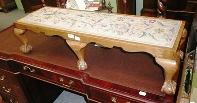 Lot 467 - A double footstool