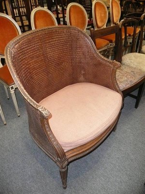 Lot 526 - French-style caned double seat