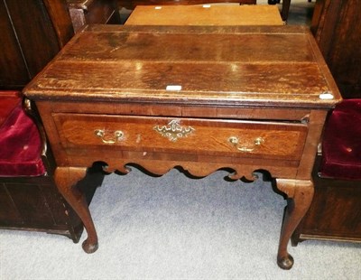 Lot 536 - Mid-18th century oak lowboy, altered