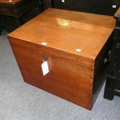 Lot 540 - An oak Elkington and Co silver storage box