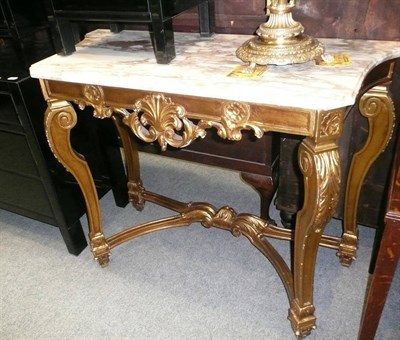 Lot 552 - Modern giltwood console table