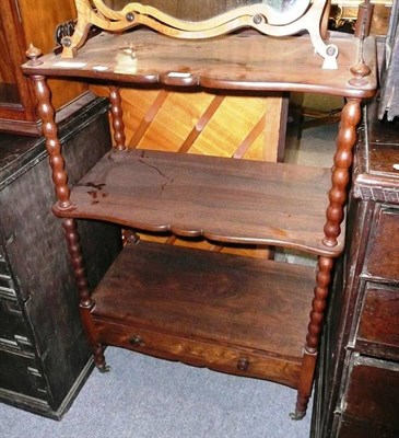 Lot 569 - A Victorian rosewood whatnot