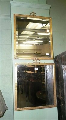 Lot 584 - Two gilt framed ornamental mirrors