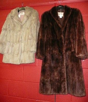 Lot 633 - Two fur coats