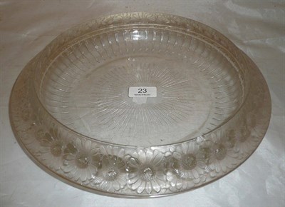 Lot 23 - Rene Lalique glass circular bowl (a.f.)