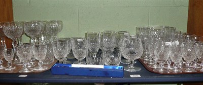 Lot 109 - Waterford crystal suite of drinking glassware- 8 x white wine; 8 x red wine; 8 x tumbler; 8 x...