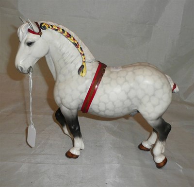 Lot 116 - Beswick Percheron horse (a.f.)