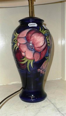 Lot 233 - A Moorcroft lamp