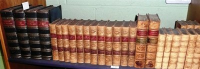 Lot 236 - A quantity of leather bound books including: four 'History of England 1872', two Dickens, set...