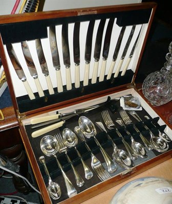 Lot 273 - Canteen of silver flatware, James Dixon, 1942