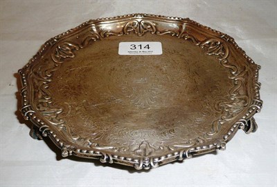 Lot 314 - Silver waiter