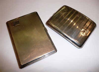 Lot 320 - Two silver cigarette cases