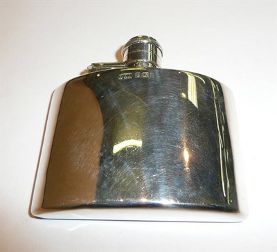 Lot 323 - Silver hip flask, Birmingham 1918