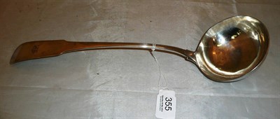 Lot 355 - Irish silver ladle