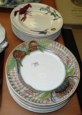 Lot 382 - Assorted 19th century Minton plates decorated with birds