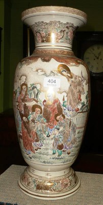 Lot 404 - A Japanese earthenware vase