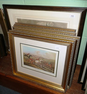 Lot 448 - A set of four hunting prints and another (5)