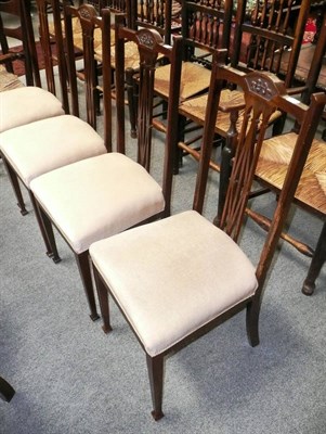 Lot 567 - Four Edwardian chairs