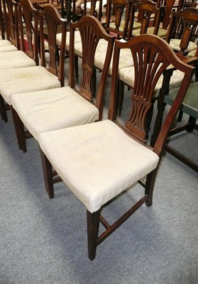 Lot 572 - Set of six Victorian mahogany dining chairs