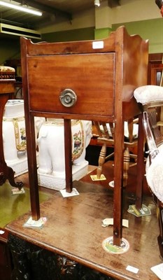 Lot 603 - Mahogany bedside table