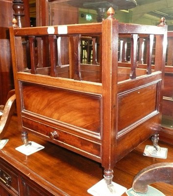 Lot 639 - A late 19th century mahogany Canterbury