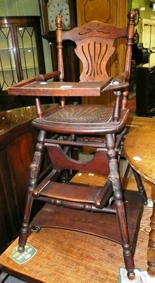 Lot 643 - A Victorian child's metamorphic high chair