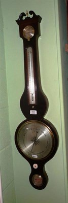 Lot 695 - A mahogany wheel barometer signed A.Rivolta, Chester